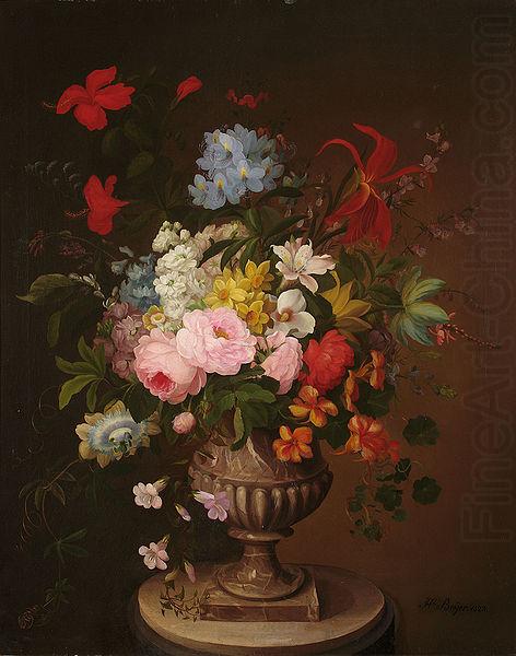 Flowers in a vase, Edward Beyer